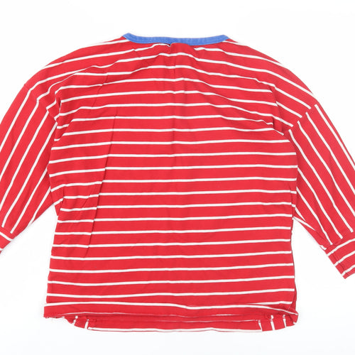 XRCICI Teens Red Striped Ringer T-Shirt XS