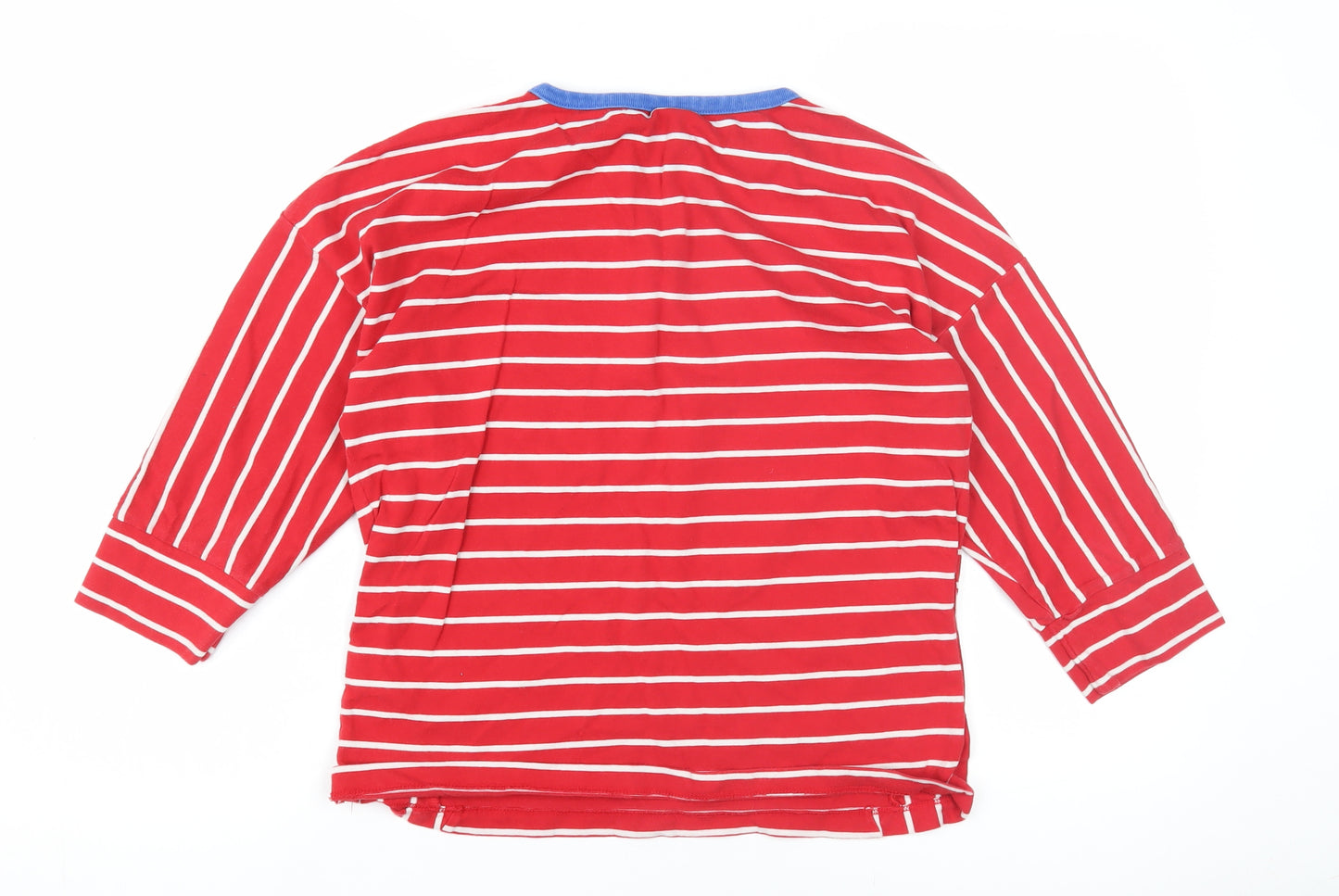 XRCICI Teens Red Striped Ringer T-Shirt XS
