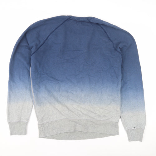 GAP Men's Blue Pullover Sweatshirt, Size S with Ombre Design