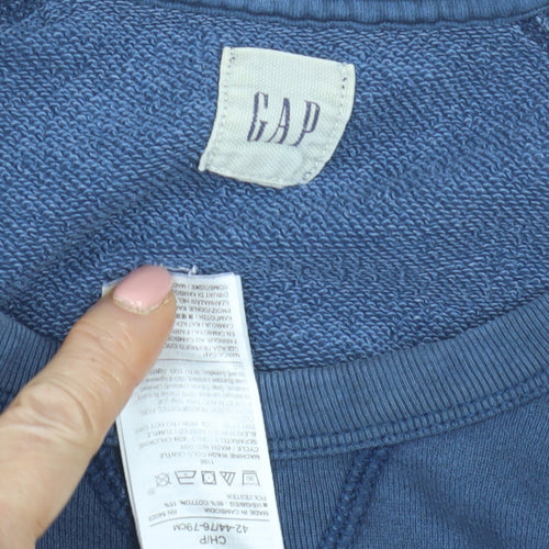GAP Men's Blue Pullover Sweatshirt, Size S with Ombre Design