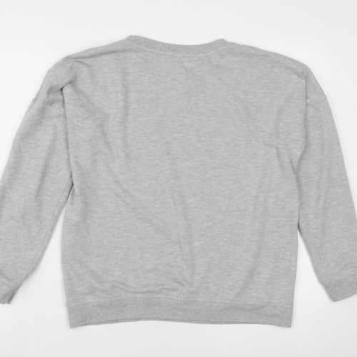 New Look Women's Grey Pullover Sweatshirt Size 12