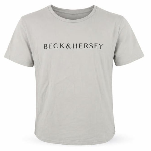 Beck & Hersey Men's Grey Cotton T-Shirt XL Short Sleeve