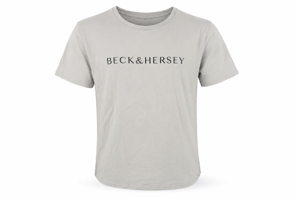 Beck & Hersey Men's Grey Cotton T-Shirt XL Short Sleeve