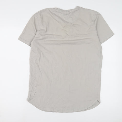 Beck & Hersey Men's Grey Cotton T-Shirt XL Short Sleeve