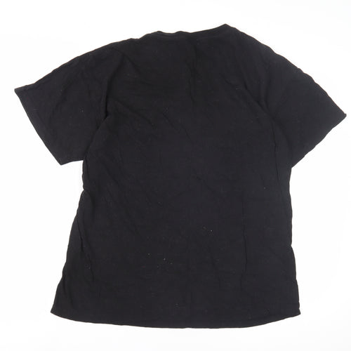 Famona Men's Black Friends T-Shirt, Size L, TV Show Graphic