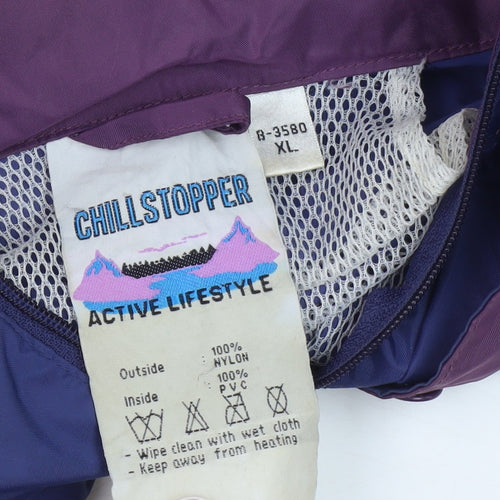 CHILLSTOPPER Men's Purple XL Windbreaker Jacket