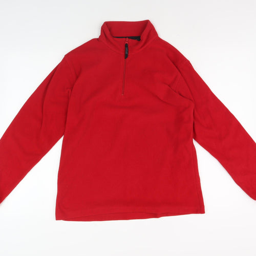 Regatta Women's Red Mock Neck Pullover Sweater Size 10