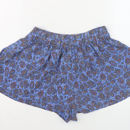 Jack Wills Women's Blue Paisley A-Line Skort Size 8