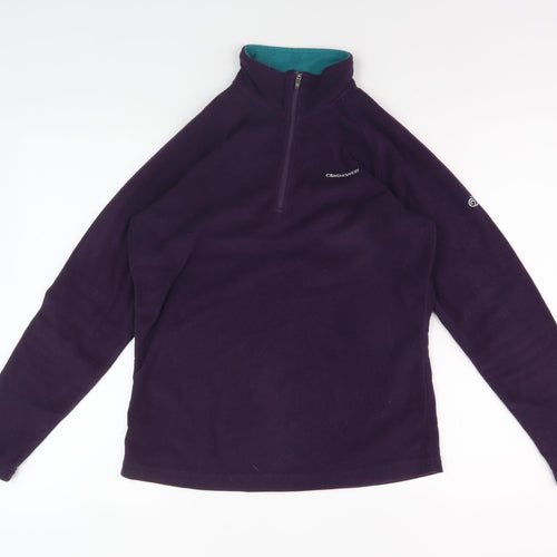 Craghoppers Women's Purple Fleece Sweatshirt Size 8
