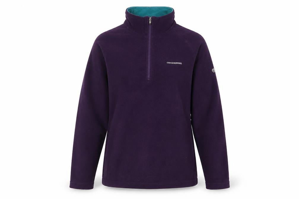 Craghoppers Women's Purple Fleece Sweatshirt Size 8