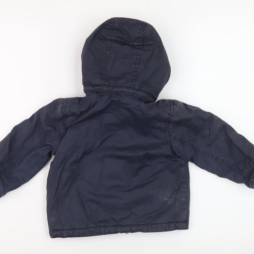 H&M Unisex Baby & Toddler Blue Puffer Jacket 24 Months