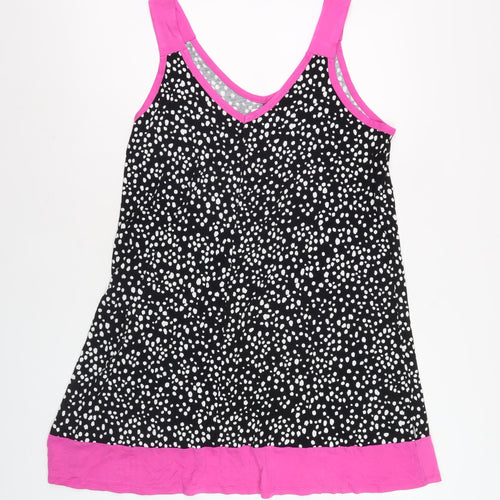 DKNY Women's Black L Sleeveless V-Neck Dress
