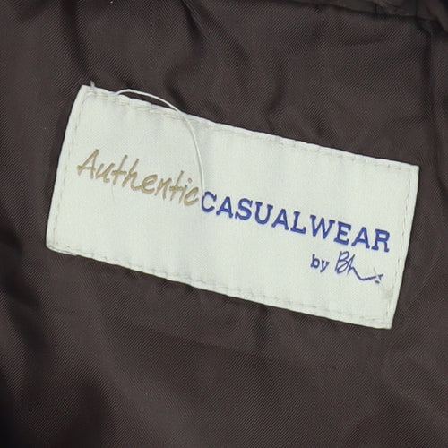 Authentic Casualwear Women's Brown Quilted Waistcoat, Size 12