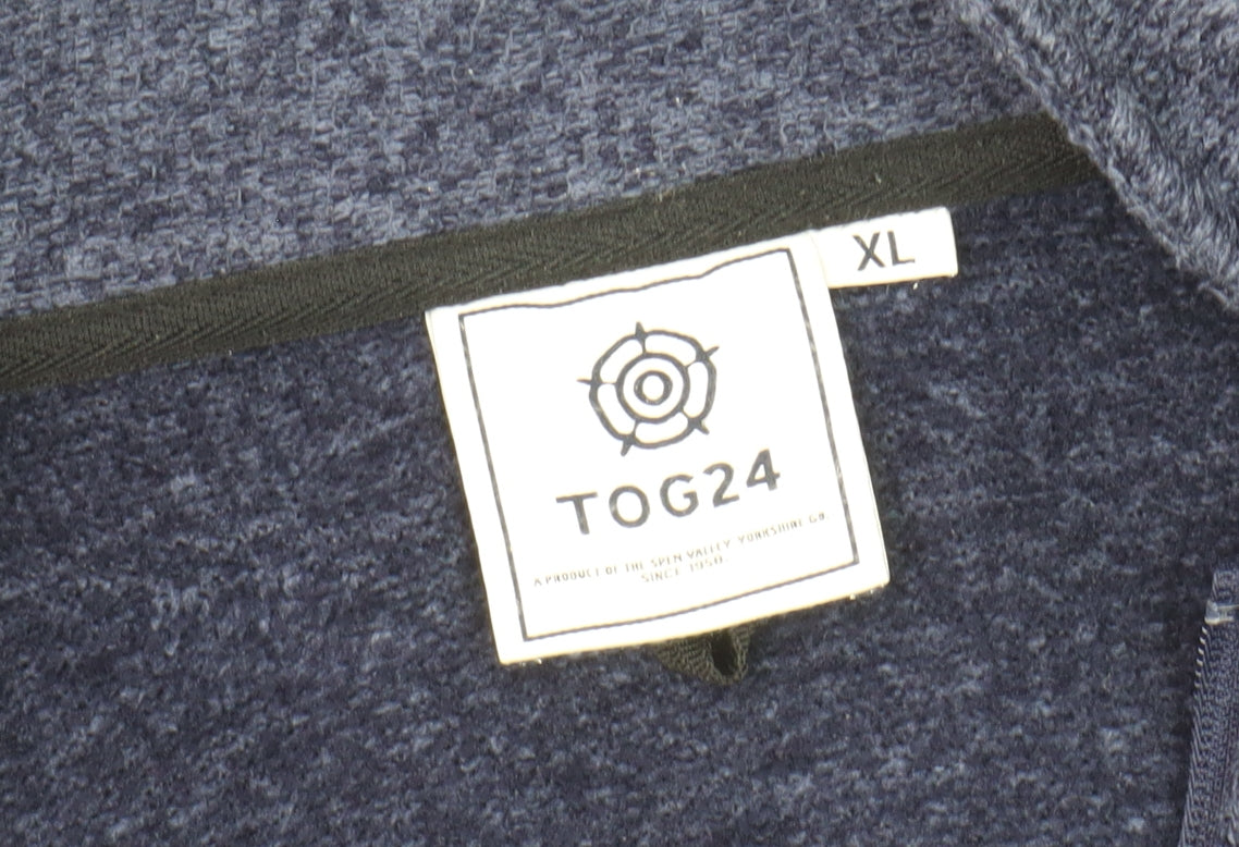 TOG24 Men's Blue XL Basic Jacket with Zipped Pockets