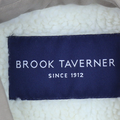 Brook Taverner Men's Beige Mid-Length Jacket Size 38