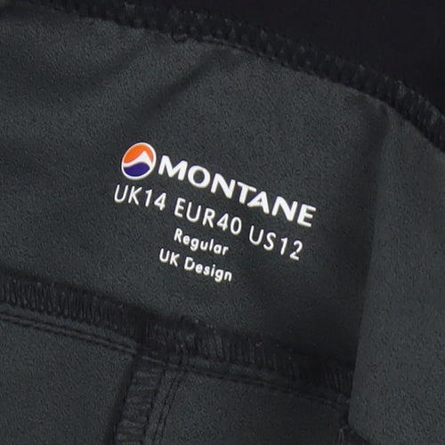 Montane Men's Black Regular Fit Trousers Size L