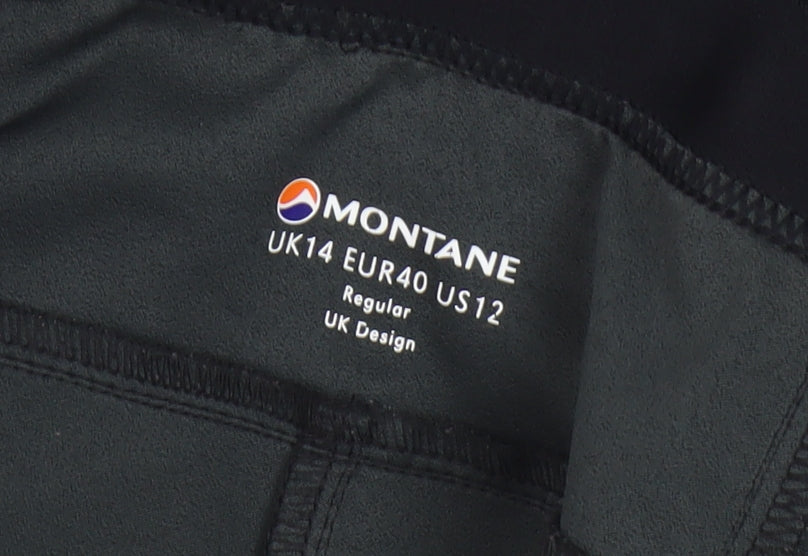 Montane Men's Black Regular Fit Trousers Size L