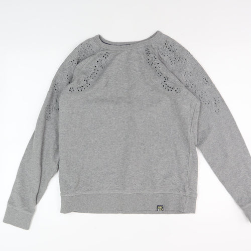 Superdry Women's Grey Pullover Sweatshirt Size L