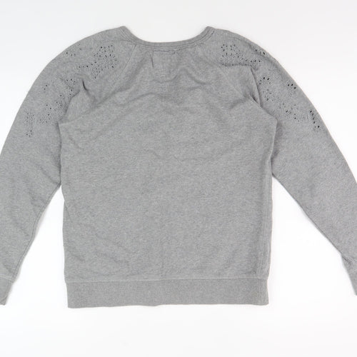 Superdry Women's Grey Pullover Sweatshirt Size L