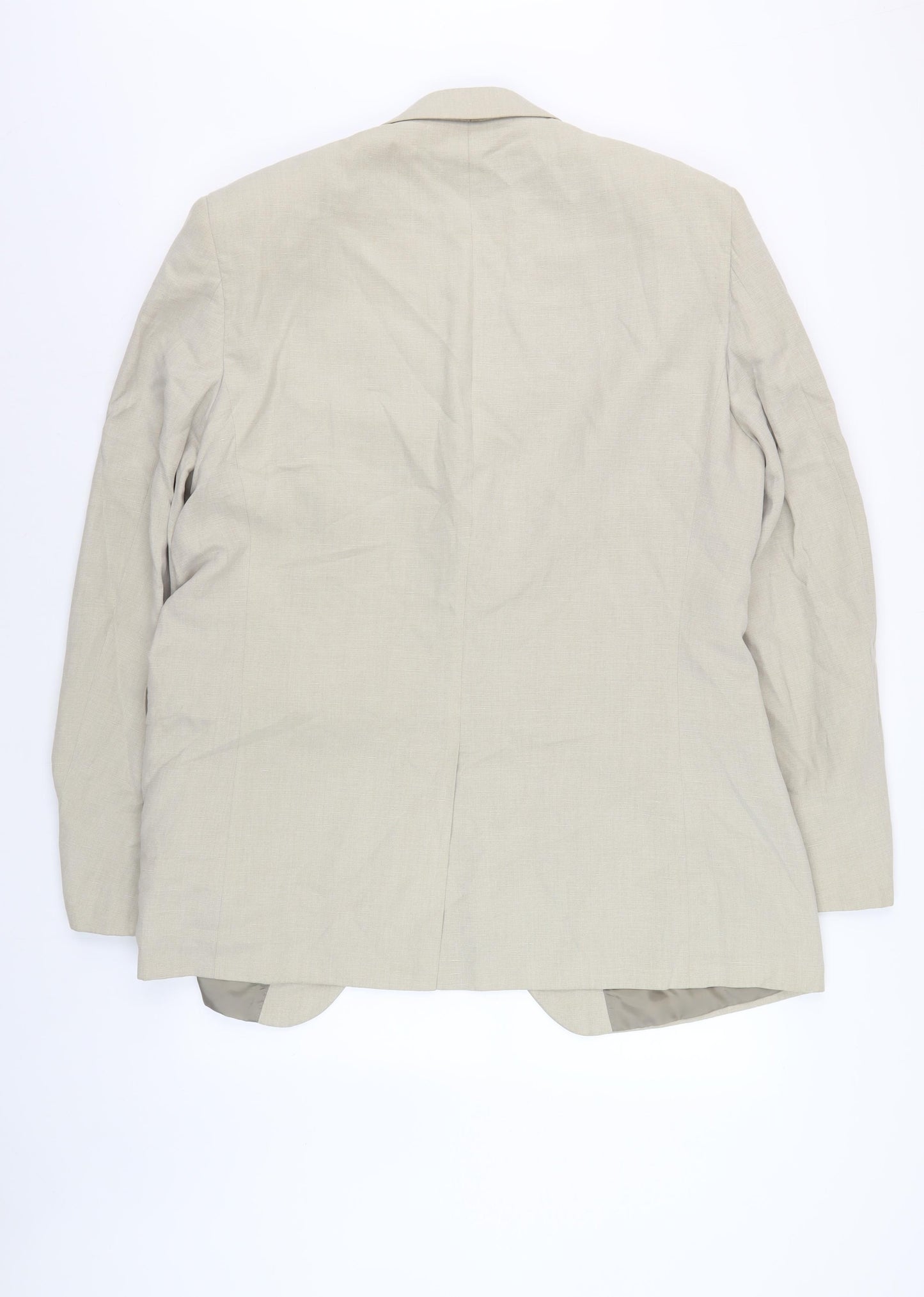 Tom English Men's Beige Long Blazer Jacket 44L