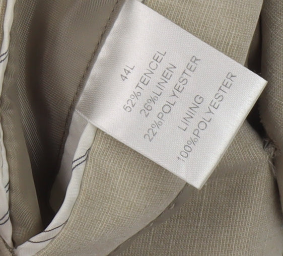 Tom English Men's Beige Long Blazer Jacket 44L