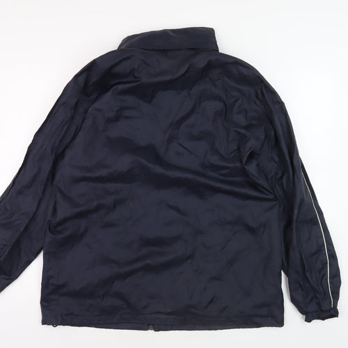 Diadora Men's Blue Windbreaker Jacket M
