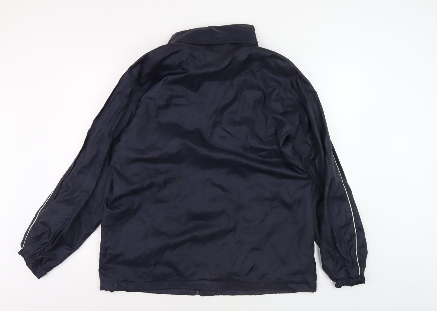 Diadora Men's Blue Windbreaker Jacket M