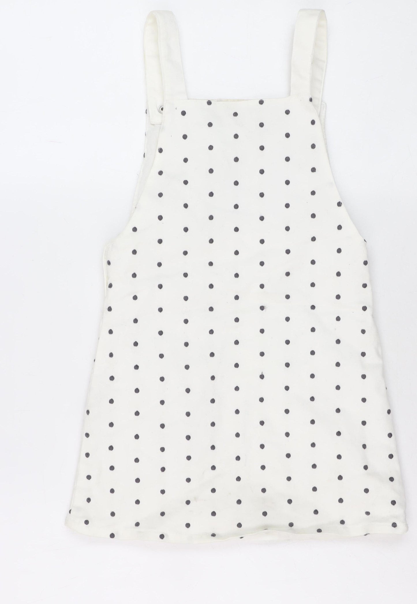 George Girls' White Pinafore Dress (5-6 Years) with Mickey Embroidery