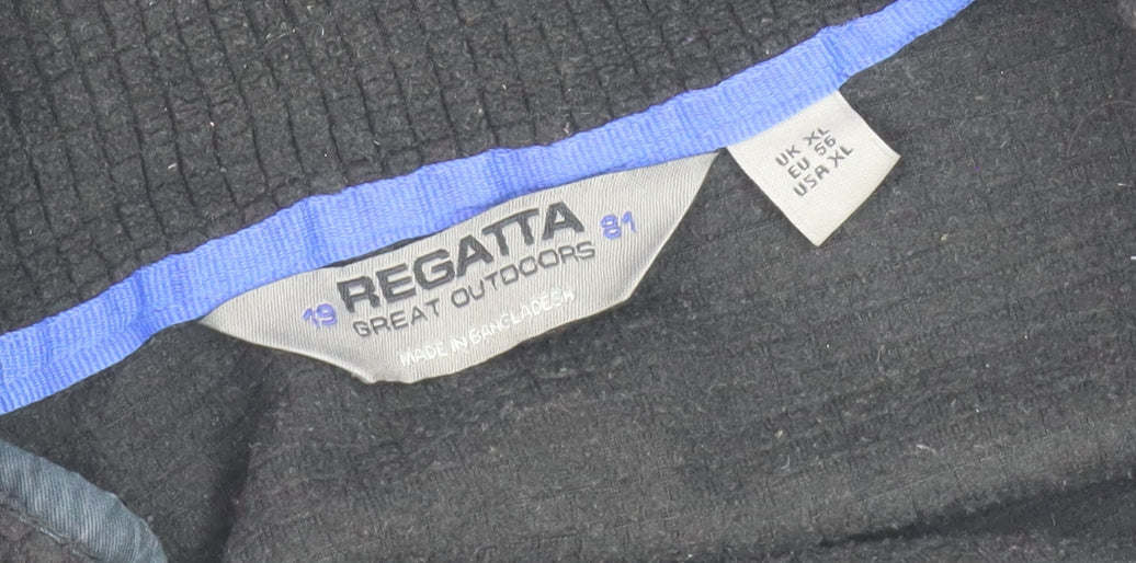 Regatta Men's Black XL Fleece 1/2 Zip Sweatshirt