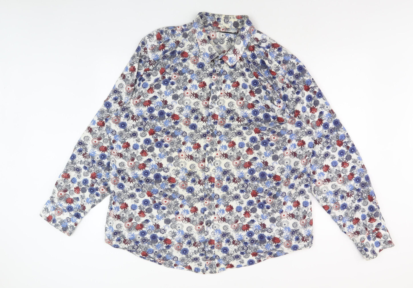 Debenhams Men's Multicoloured Floral Shirt XL