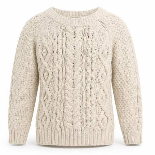 BabyGap Boys Beige Cable-Knit Cotton Jumper 5 Years