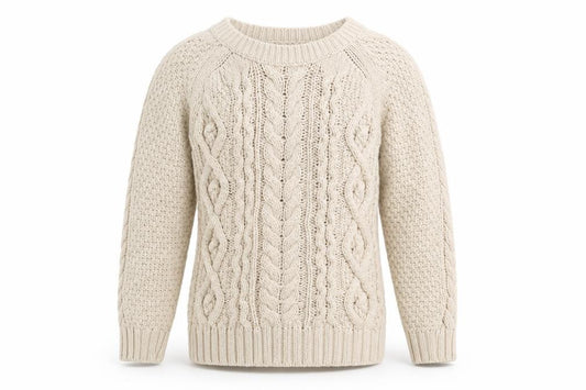 BabyGap Boys Beige Cable-Knit Cotton Jumper 5 Years