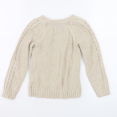 BabyGap Boys Beige Cable-Knit Cotton Jumper 5 Years