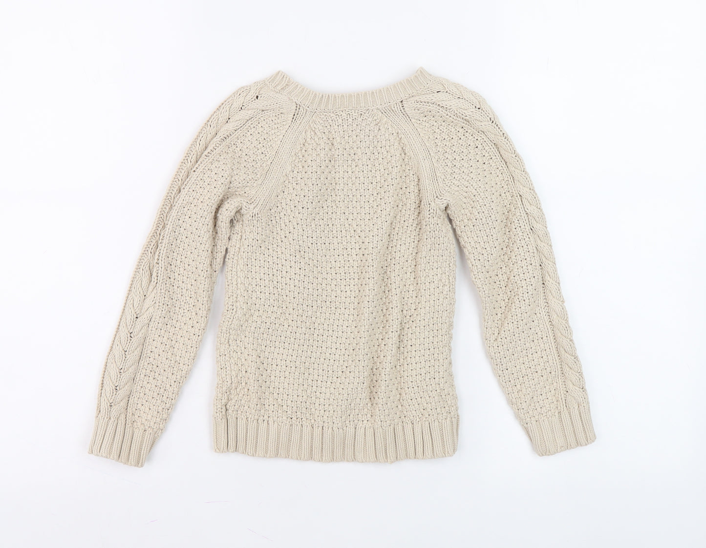 BabyGap Boys Beige Cable-Knit Cotton Jumper 5 Years