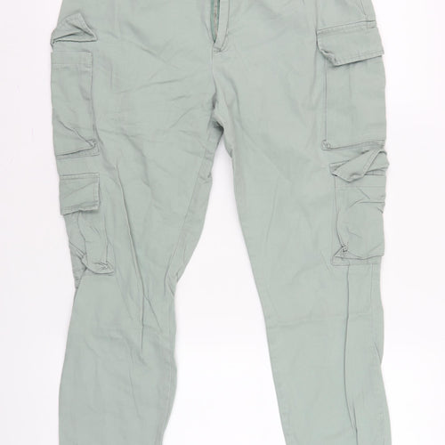 boohoo Women's Grey Cargo Trousers, Size 8, Stylish & Casual