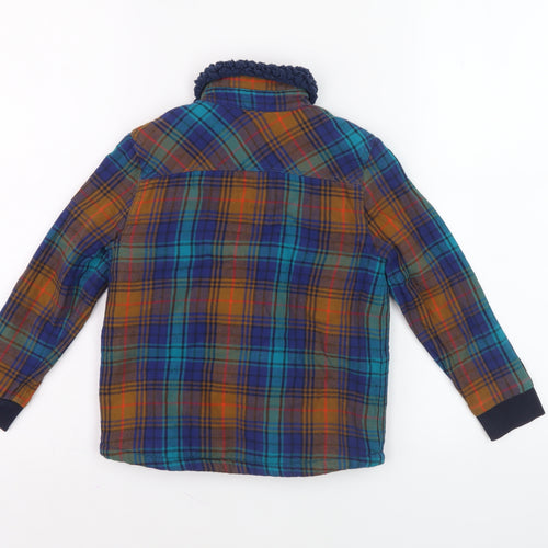 Marks and Spencer Boys Multicoloured Plaid Shirt Jacket 4-5 Years