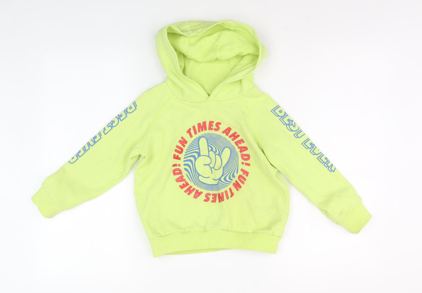 Next Boys Green Fun Graphic Hoodie 4-5 Years