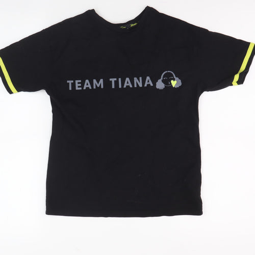 George Boys Black Graphic T-Shirt 7-8 Years