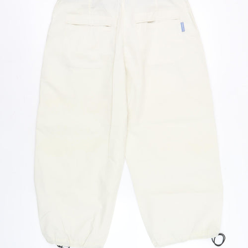 Kangaroo Poo White Cargo Trousers - Unisex Size 12