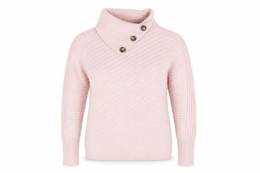 Front view of Roman Women's Pink Cowl Neck Knit jumper, size 12