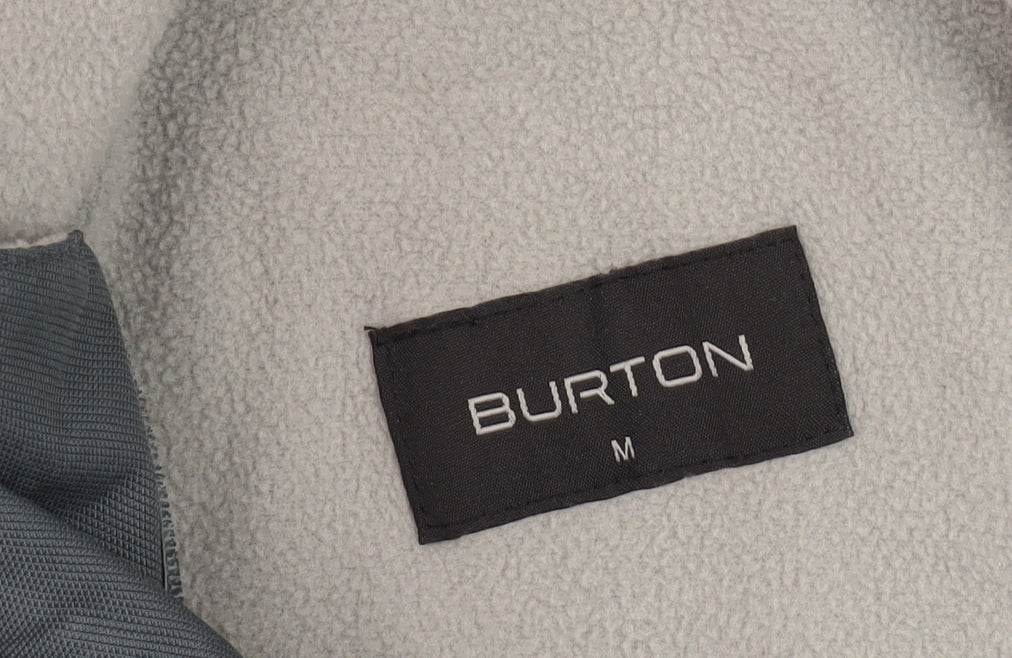 Burton Men's Grey Jacket M Zip Fastening