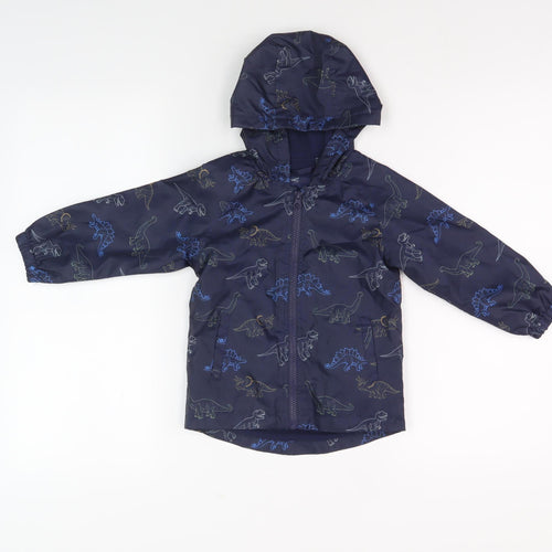 Urban Rascals Blue Dinosaur Rain Coat, 18-24M, Unisex