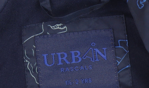Urban Rascals Blue Dinosaur Rain Coat, 18-24M, Unisex