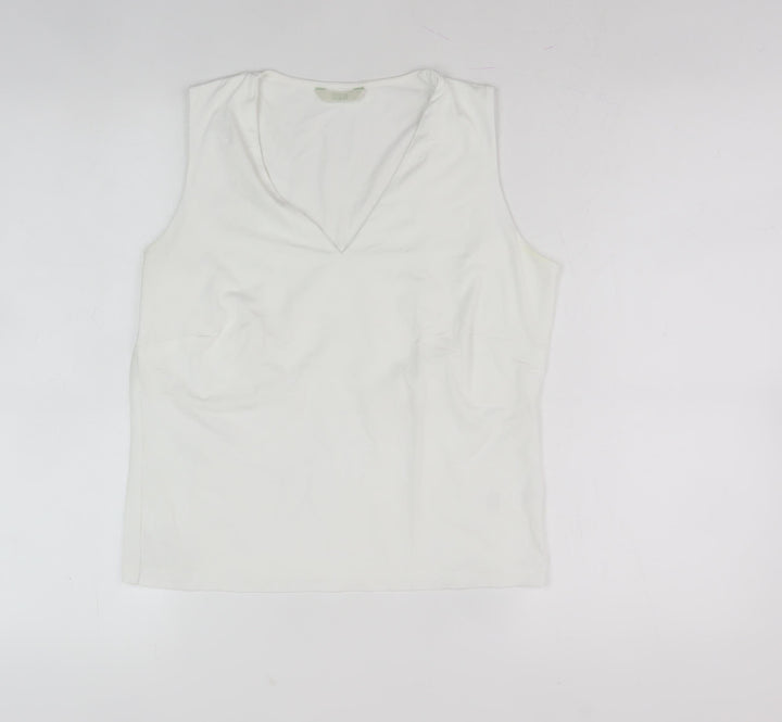 Marks and Spencer Women's White Tank Top Size 12