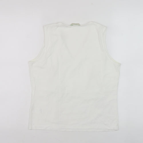 Marks and Spencer Women's White Tank Top Size 12
