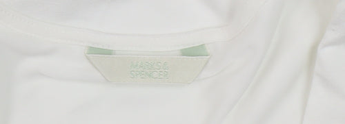 Marks and Spencer Women's White Tank Top Size 12