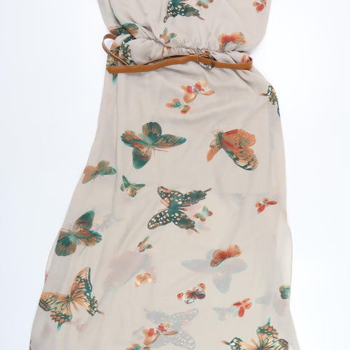 Cameo Rose Women's Beige Butterfly A-Line Dress