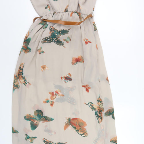 Cameo Rose Women's Beige Butterfly A-Line Dress