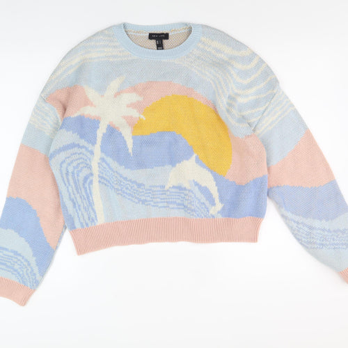 New Look Women's Multicoloured L Pullover Jumper