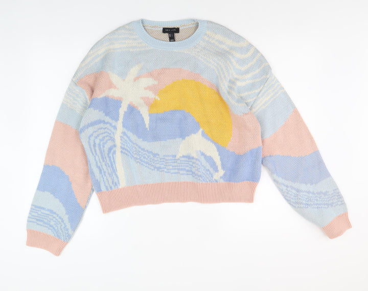 New Look Women's Multicoloured L Pullover Jumper